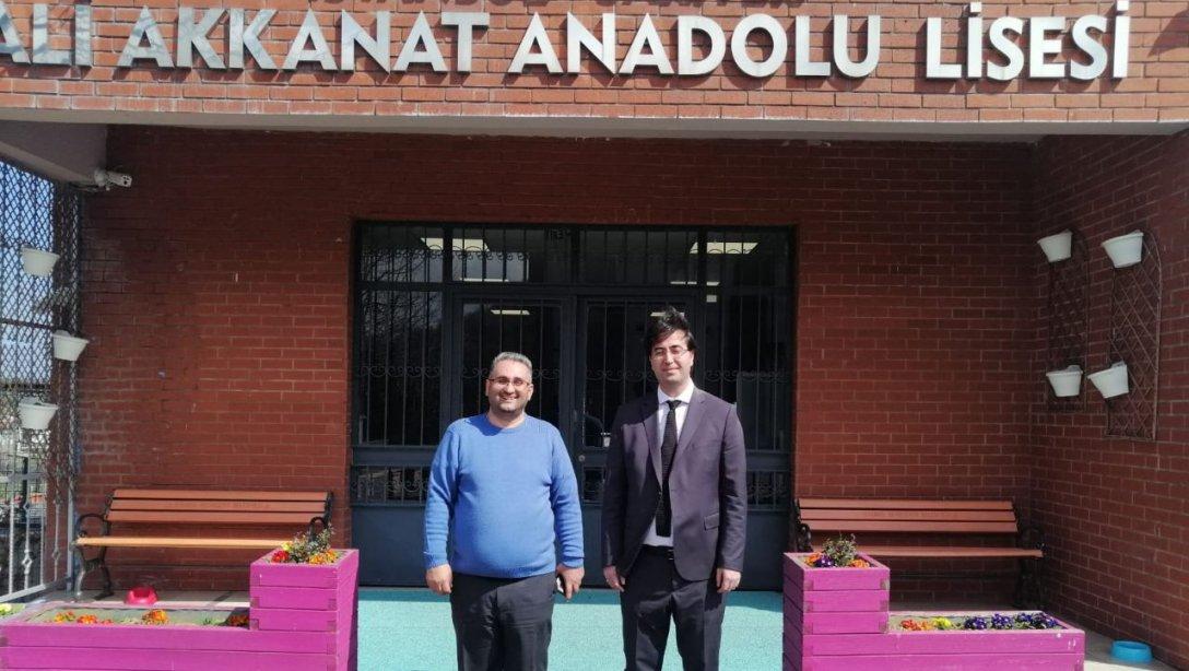 Müdürümüz Hüseyin ÖZCANLAR Ali Akkanat Anadolu Lisesine ziyarette bulundu.